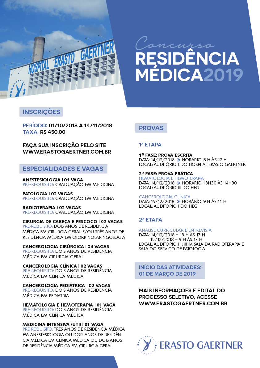 Resid&ecirc;ncia M&eacute;dica 2018