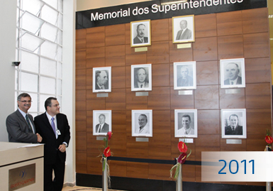Inauguração do memorial institucional em 2011